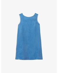 Claudie Pierlot - Tie-Back Sleeveless Lyocell Mini Dress - Lyst