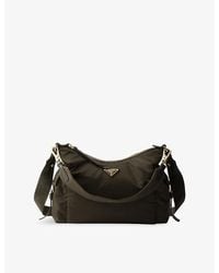 Prada - Explore Large Re-Nylon And Leather Shoulder Bag - Lyst