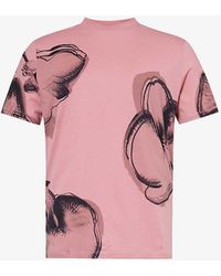 Paul Smith - Orchid Graphic-print Cotton-jersey T-shirt X - Lyst