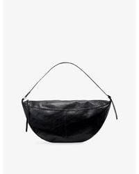 AllSaints - Esme Whipstitch Leather Shoulder Bag - Lyst