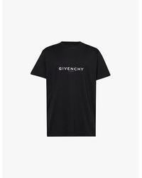 Givenchy - Logo-embellished Cotton-jersey T-shirt - Lyst