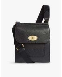 Mulberry - Antony Small Grained-Leather Messenger Bag - Lyst