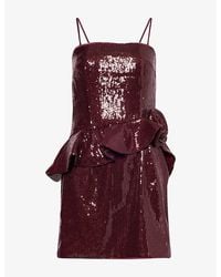 ROTATE BIRGER CHRISTENSEN - Malotina Sequin Woven Mini Dress - Lyst