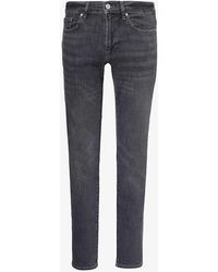 FRAME - L'homme Slim Mid-rise Recycled Cotton And Polyester-blend Denim Jeans - Lyst