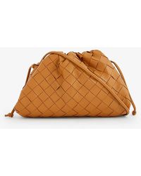 Bottega Veneta - Cloud Small Intrecciato Leather Clutch Bag - Lyst