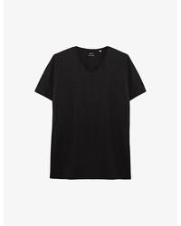 IKKS - V-neck Short-sleeve Cotton T-shirt Xx - Lyst