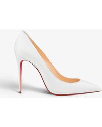 Christian Louboutin - Kate 100 Pointed-toe Leather Heeled Courts - Lyst