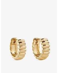 Astley Clarke - Aurora Ridge 18Ct Vermeil Huggie Earrings - Lyst