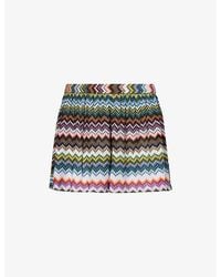 Missoni - Elasticated Zig-Zag Knitted Shorts - Lyst
