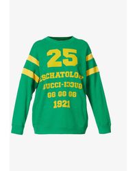 Gucci '1921 ' Cotton Sweatshirt in Black - Lyst