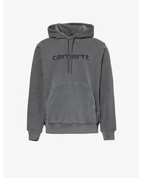 Carhartt - Duster Brand-embroidered Relaxed-fit Cotton-jersey Hoody - Lyst