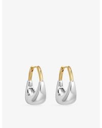 Astley Clarke - Aurora U-Hoop Sterling- And 18Ct Hoop Earrings - Lyst