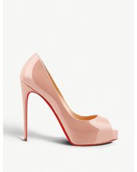 Christian Louboutin - New Very Prive 120 Patent-leather Courts - Lyst