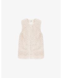 Ro&zo - Round-Neck Longline Faux-Shearling Gilet - Lyst