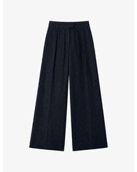 OMNES - Pearl Wide-Leg Linen-Blend Trousers - Lyst