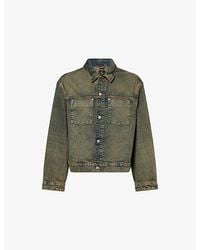 Represent - Collared Denim Trucker Jacket - Lyst