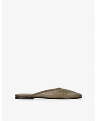 Dear Frances - Balla Slipper Mesh And Leather Mules - Lyst