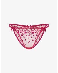 Agent Provocateur - Rozann Tulle Brazilian Briefs - Lyst
