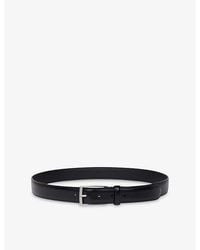 Sandro - Rectangular-Buckle Leather Belt - Lyst