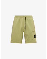 Stone Island - Compass-Badge Cargo Cotton Shorts - Lyst