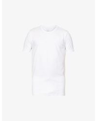 FALKE - Regular-Fit Crewneck Stretch-Cotton T-Shirt Pack Of Two - Lyst