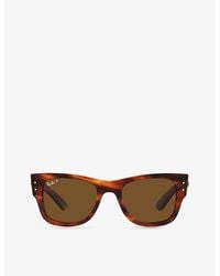Ray-Ban - Rb0840s Mega Wayfarer Square-frame Propionate Sunglasses - Lyst