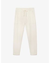 The White Company - Relaxed-Fit Tapered-Leg Cotton-Blend Jogging Bottoms - Lyst
