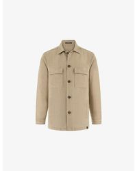 BOGGI - Flap-Pocket Washed Linen Overshirt - Lyst