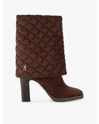 Steve Madden - Subscribe Faux-Suede Heeled Boots - Lyst
