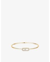 Messika - Move Uno Small Flex 18Ct And 0.14Ct Diamond Bracelet - Lyst