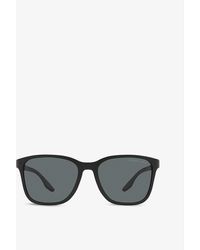 Prada Linea Rossa - Ps 02ws Square-frame Acetate Sunglasses - Lyst
