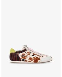 Kurt Geiger - Islington Eagle Leather Low-Top Trainers - Lyst