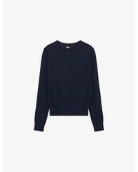 The Kooples - Round-Neck Wool Knitted Jumper - Lyst