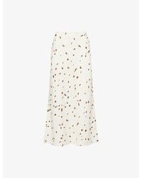 Samsøe & Samsøe - Saagneta Printed Linen Maxi Skirt - Lyst