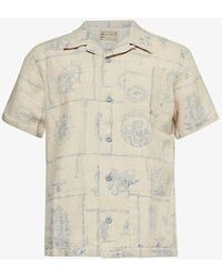 RRL - Wayne Branded-pattern Linen Shirt X - Lyst