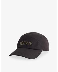 Loewe - Logo-Embroidered Cotton-Twill Cap - Lyst
