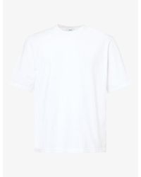 Agolde - Asha Mock-Neck Cotton T-Shirt - Lyst