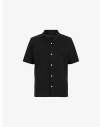 AllSaints - Hudson Logo-Embroidered Relaxed-Fit Cotton Shirt - Lyst