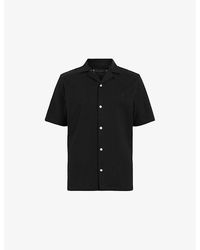 AllSaints - Hudson Logo-Embroidered Relaxed-Fit Cotton Shirt - Lyst