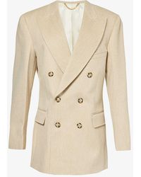 Victoria Beckham - Double-breasted Boxy-fit Wool And Cashmere-blend Blazer - Lyst