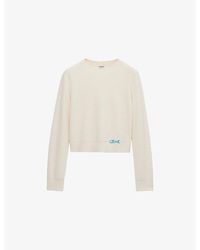 Loewe - Logo-Embroidered Long-Sleeves Wool Knitted Jumper - Lyst