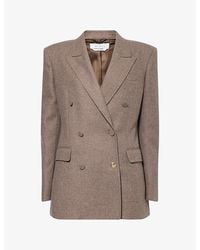 Gabriela Hearst - Gavin Double-Breasted Wool-Blend Blazer - Lyst
