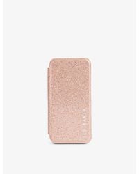 Ted Baker - Dianoe Sparkly Glitter Iphone 12/12 Pro Mirror Case - Lyst