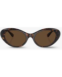 Versace - Ve4455u Cat-eye Tortoiseshell Acetate Sunglasses - Lyst
