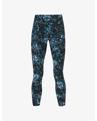Sweaty Betty - Power 7/8 Graphic-Print High-Rise Stretch-Jersey Leggings - Lyst