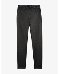 The Kooples - Skinny-Leg High-Rise Faux-Leather Trousers - Lyst