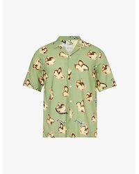 Paul Smith - Orchid Graphic-print Camp-collar Woven Shirt - Lyst