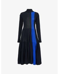 CFCL - Cascades Long-Sleeve Knitted Midi Dress - Lyst