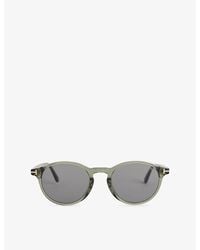 Tom Ford - Ft1331 Prescott Round-Frame Acetate Sunglasses - Lyst
