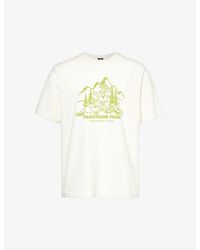 The North Face - Nature Branded-print Cotton-jersey T-shirt - Lyst